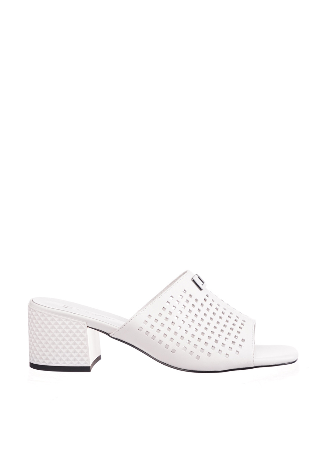 Белые шлепанцы Blizzarini с перфорацией