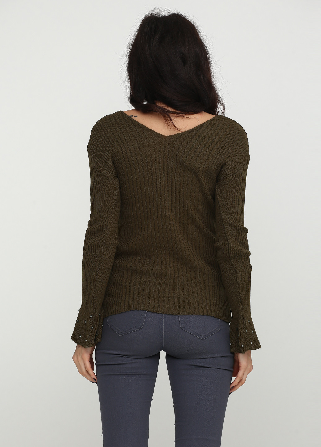 Оливковий (хакі) демісезонний пуловер пуловер Babylon