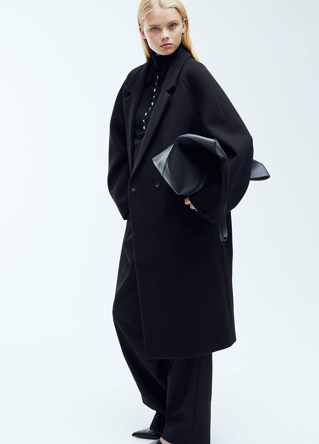 Чорне демісезонне Пальто H&M