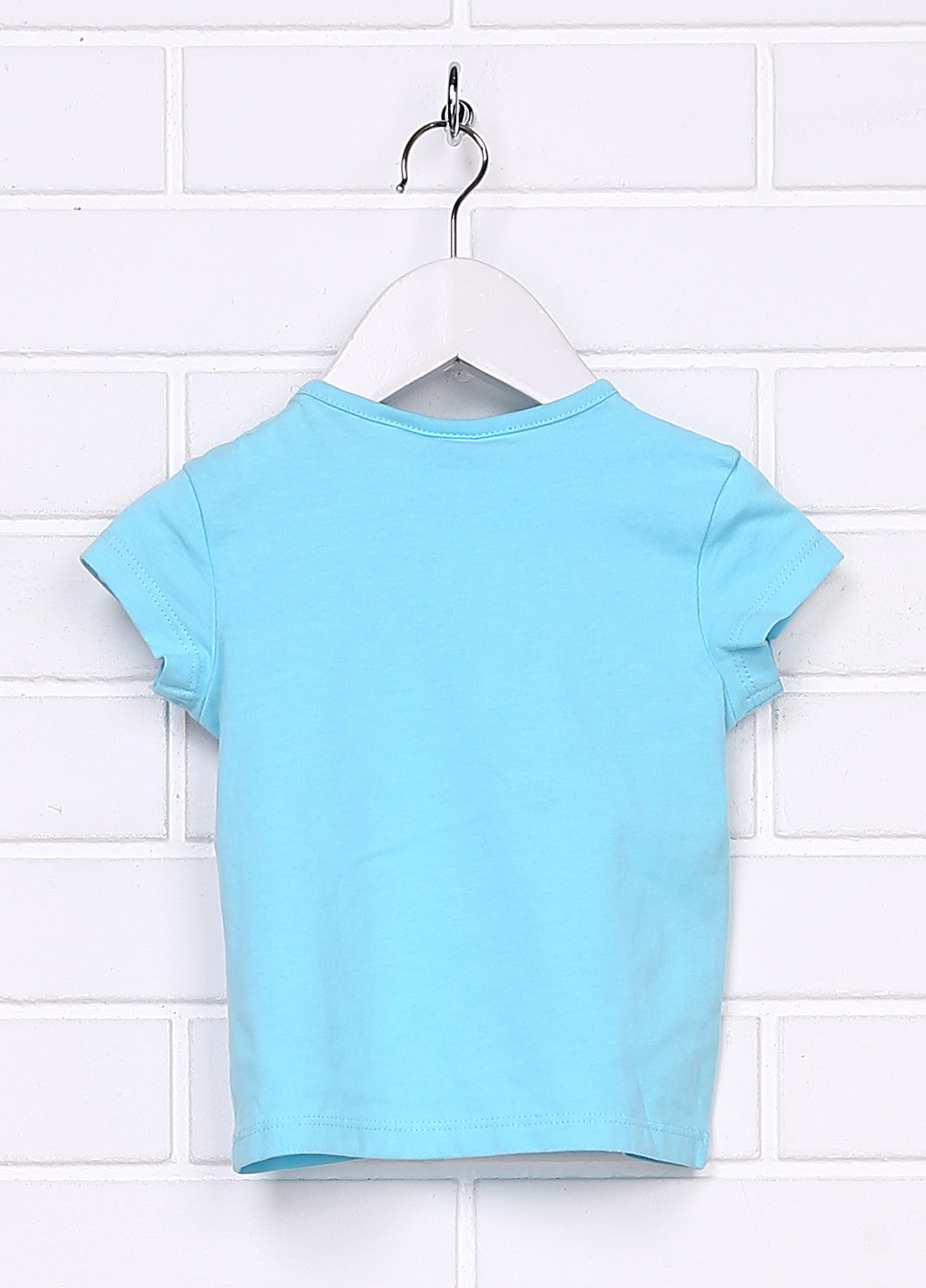 Блакитна літня футболка з коротким рукавом S.Oliver