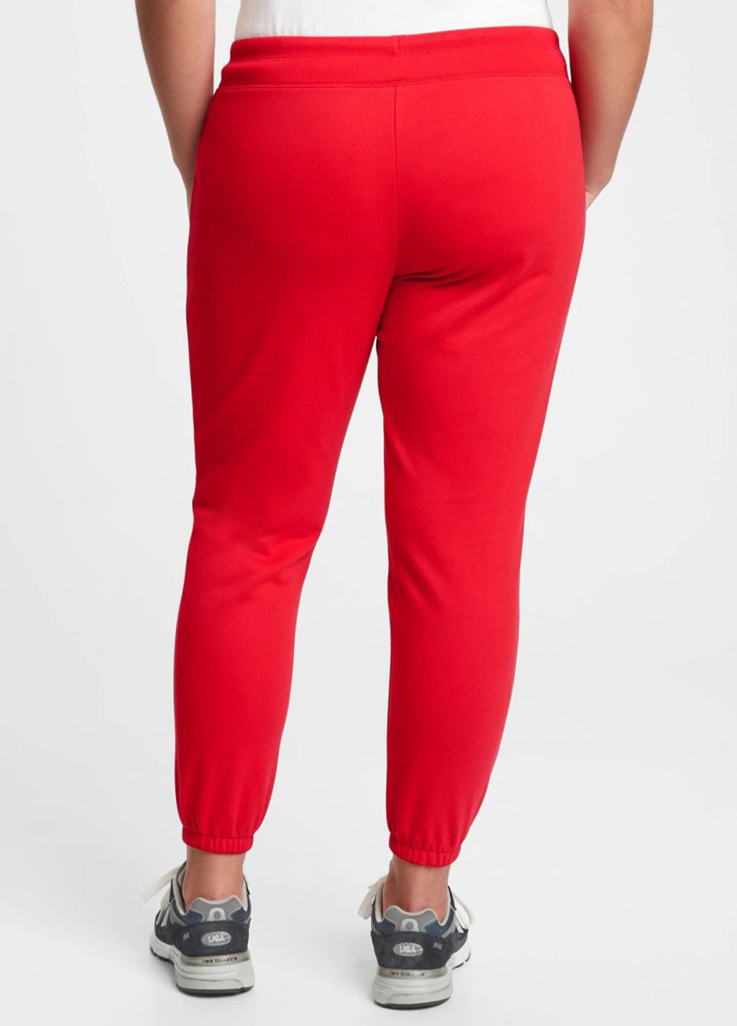 Костюм (толстовка, брюки) Gap логотип красный спортивный трикотаж, хлопок