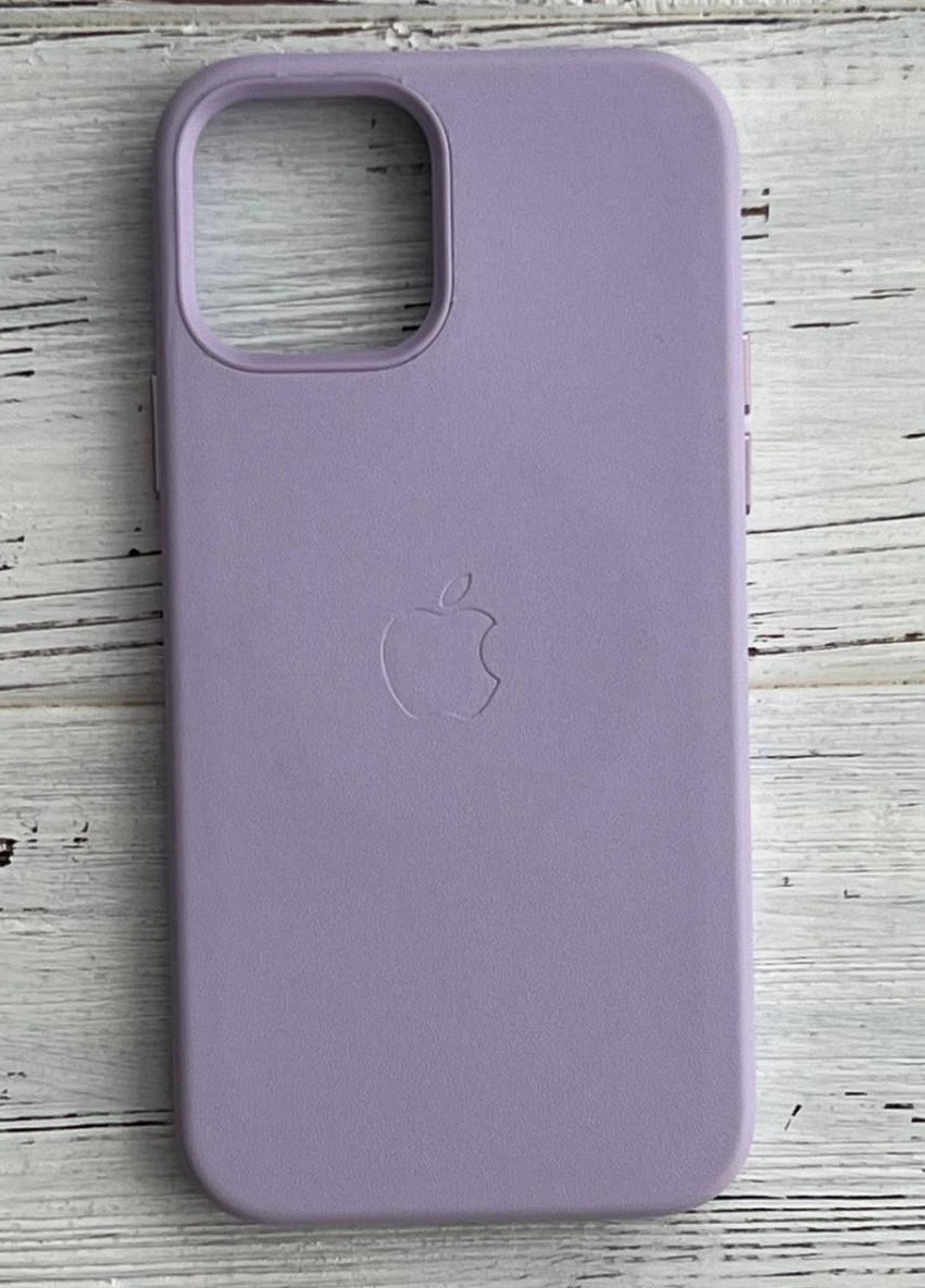 Кожаный Чехол Накладка Leather Case (AA) with MagSafe Для IPhone 12 Pro Max Lavender Grey No Brand (254091333)