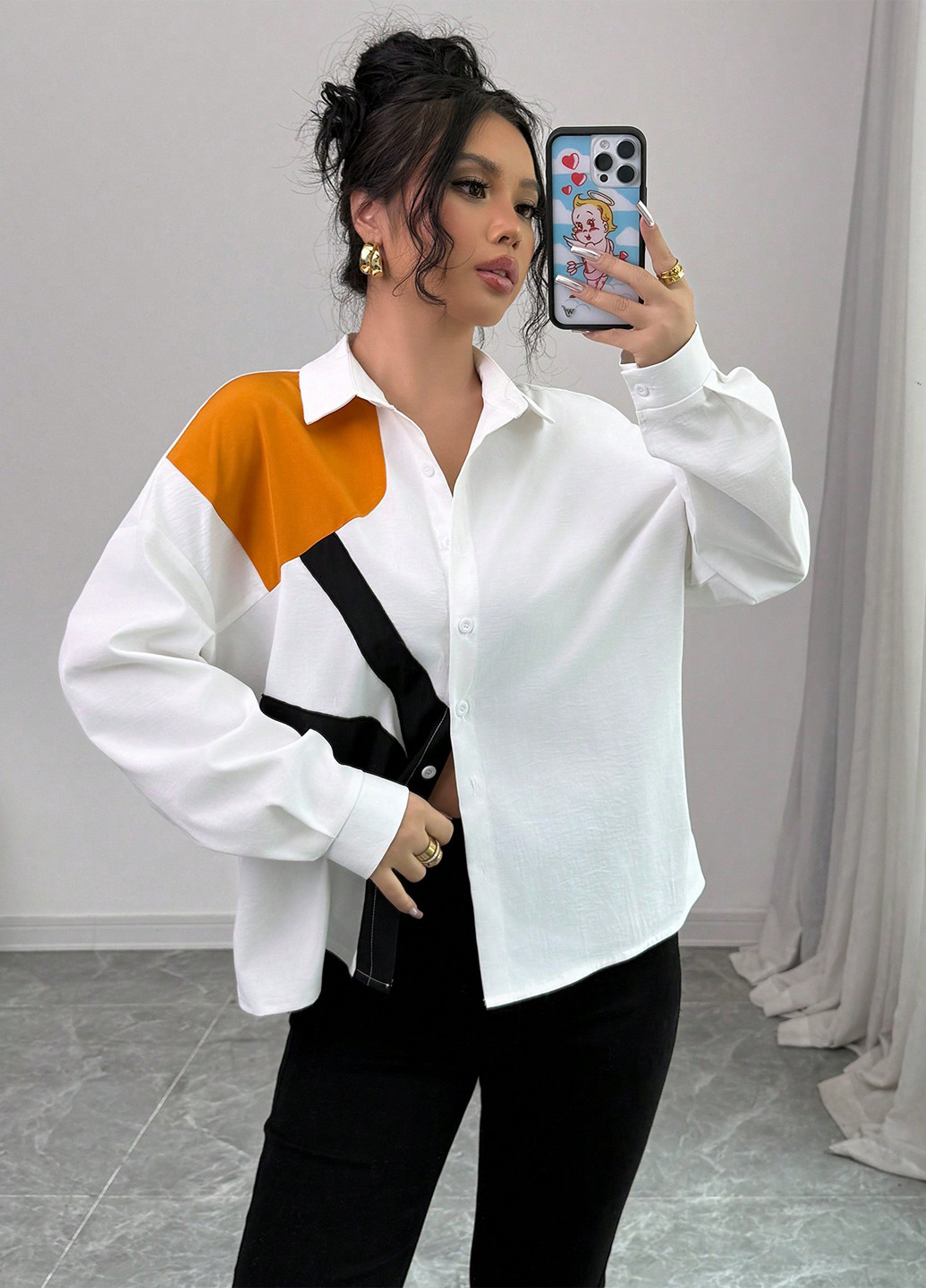 Біла блуза SHEIN