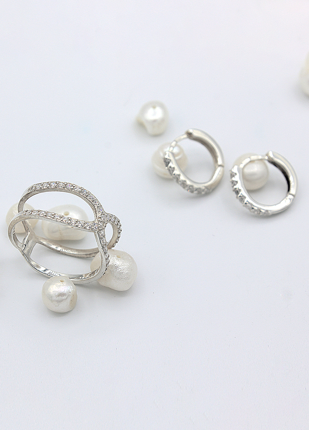 Комплект украшений (серьги, кольцо) Diva (224981314)