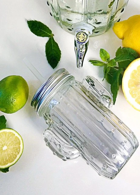 Кружка банка Кактус Mason Jar, 350 мл, зелёная, 2 крышки More (253888706)