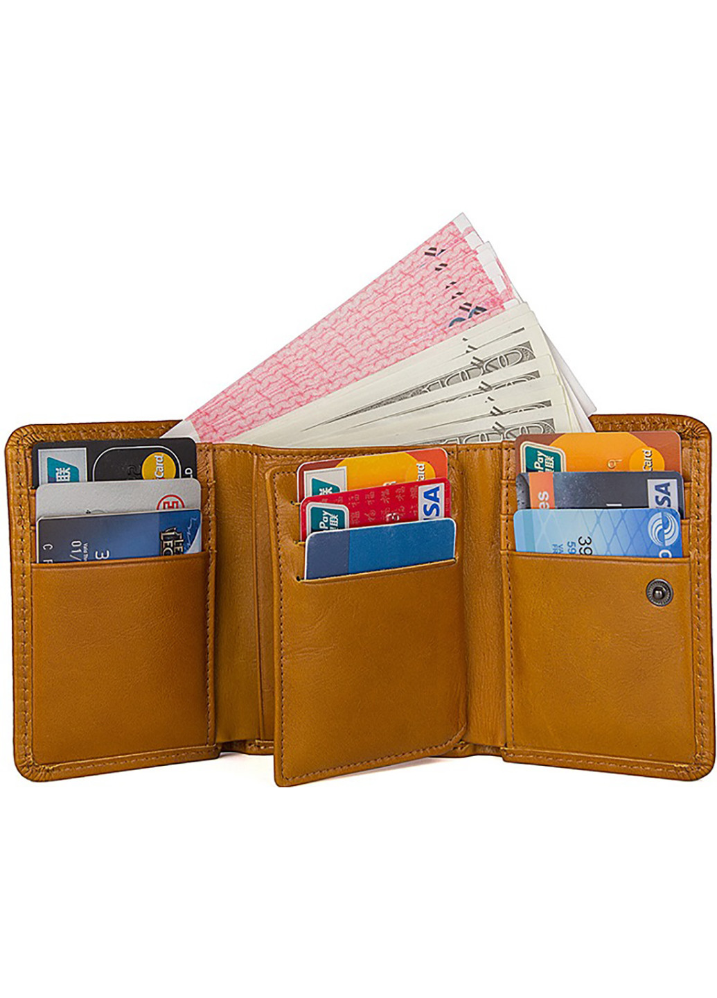 Жіночий шкіряний гаманець 11х8,5 см Vintage (229459459)