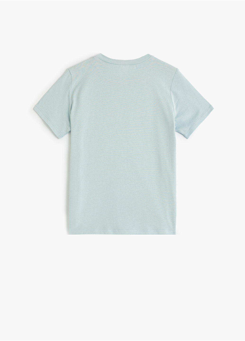 Серо-голубая летняя футболка KOTON