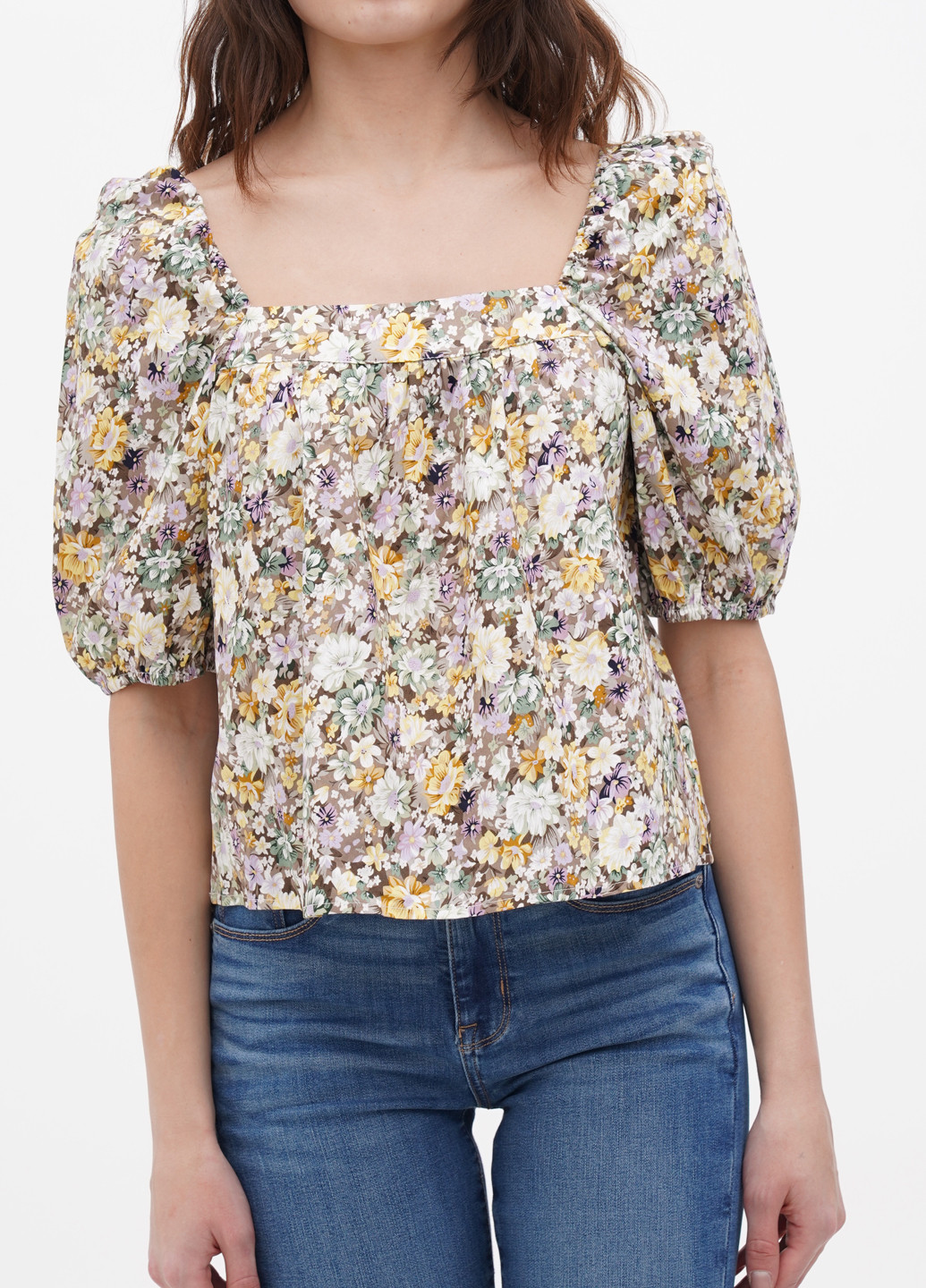 Комбинированная летняя блуза Object