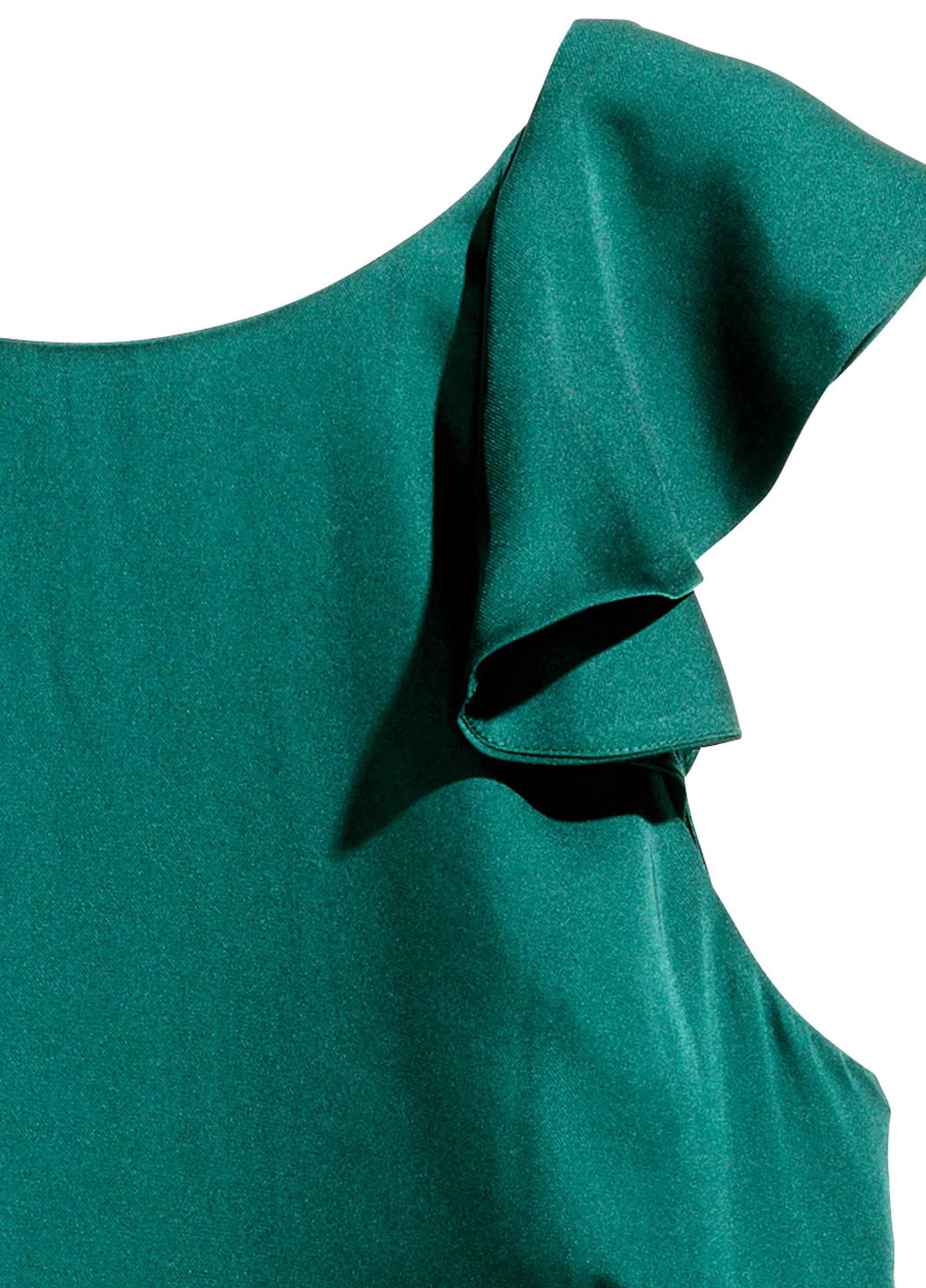 Темно-зеленое кэжуал платье футляр H&M