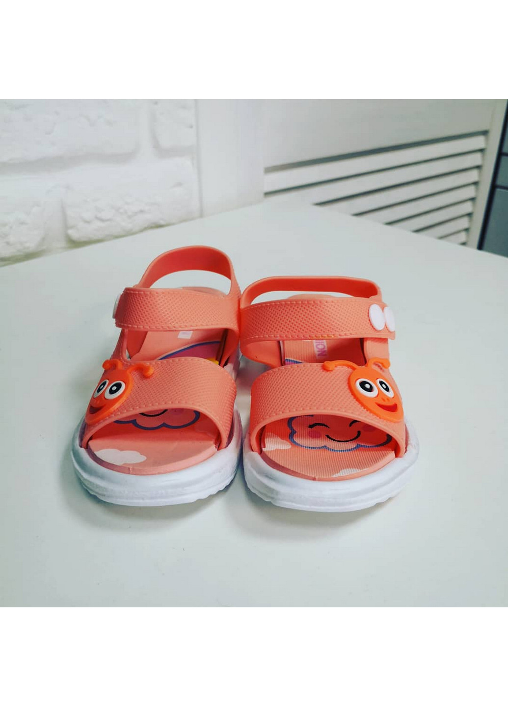 Оранжевые пляжные сандалии No Brand