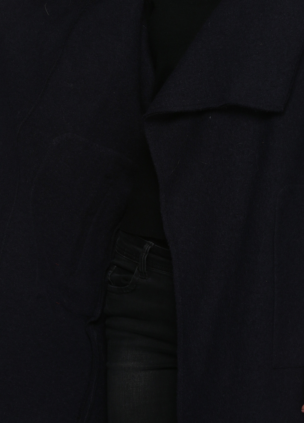 Темно-синее демисезонное Пальто Zara