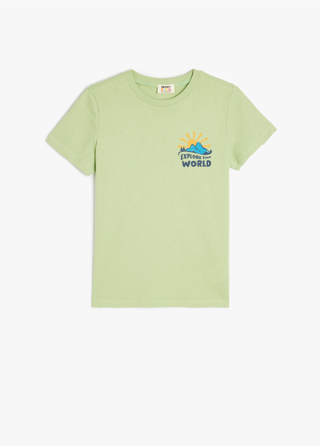 Светло-зеленая летняя футболка KOTON