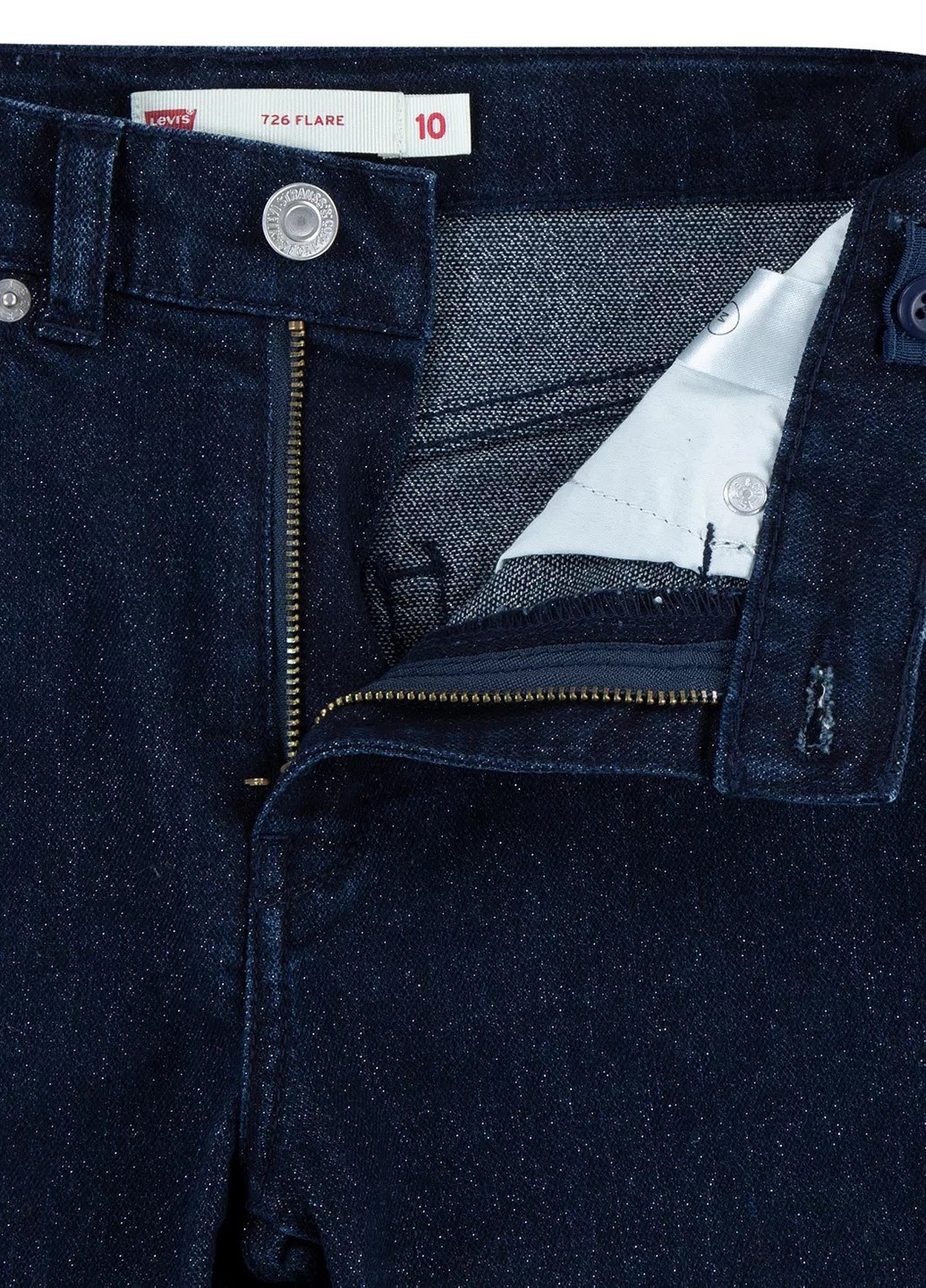 Синие демисезонные клеш джинсы Levi's