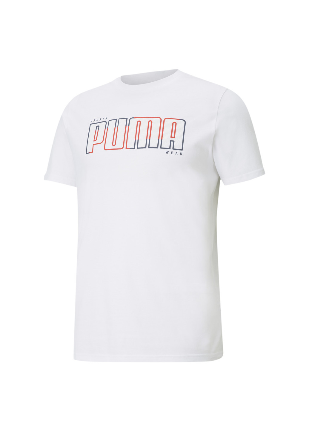 Біла футболка athletics big logo men's tee Puma