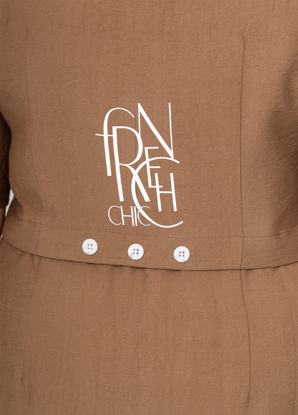 Коричневое кэжуал платье а-силуэт A'll Posa с надписью