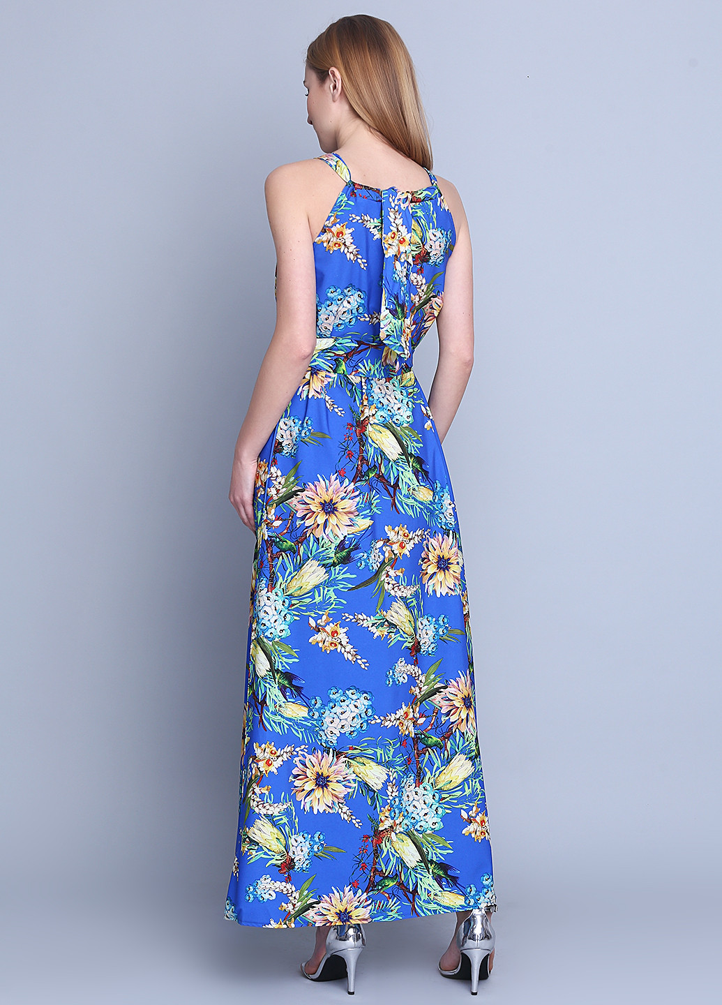 Блакитна кежуал сукня Anastasimo з квітковим принтом