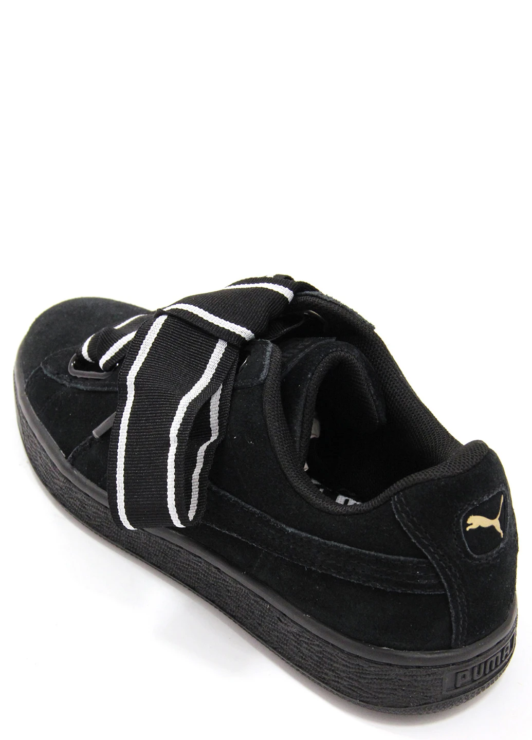 Чорні жіночі кеди suede heart satin ii Puma