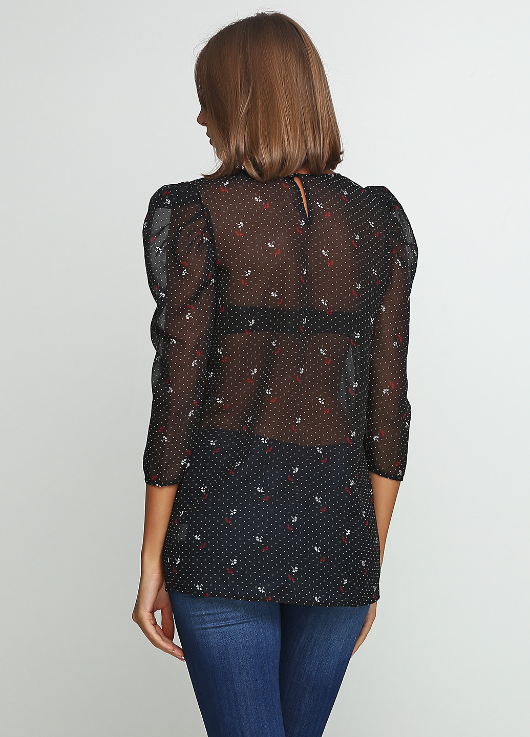 Черная демисезонная блуза Sparkle & Fade