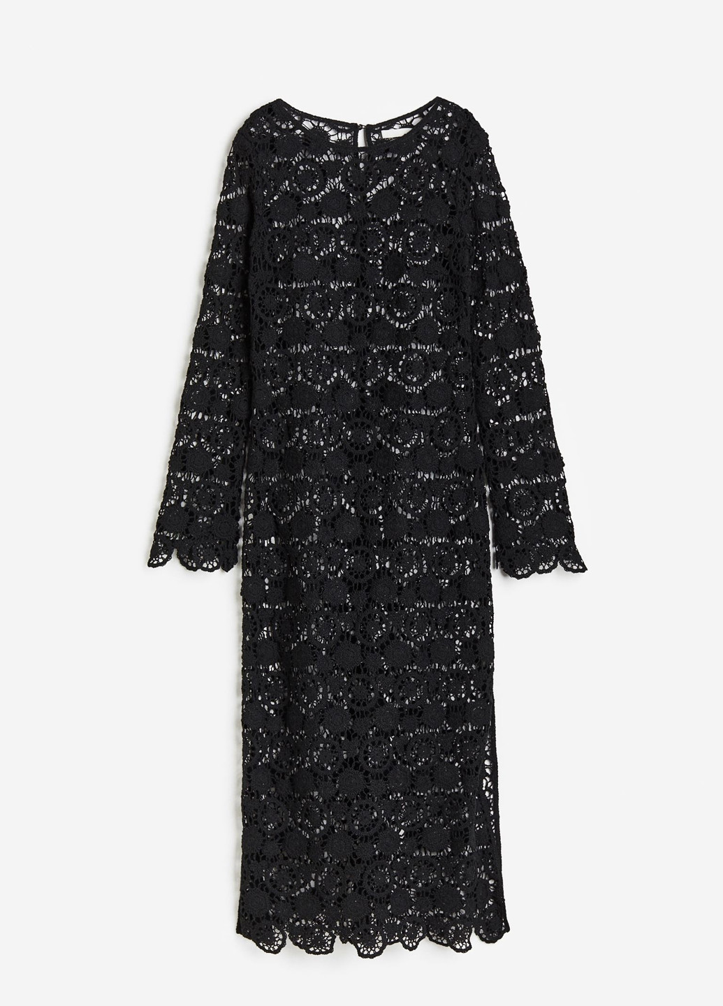 Черное кэжуал платье H&M однотонное