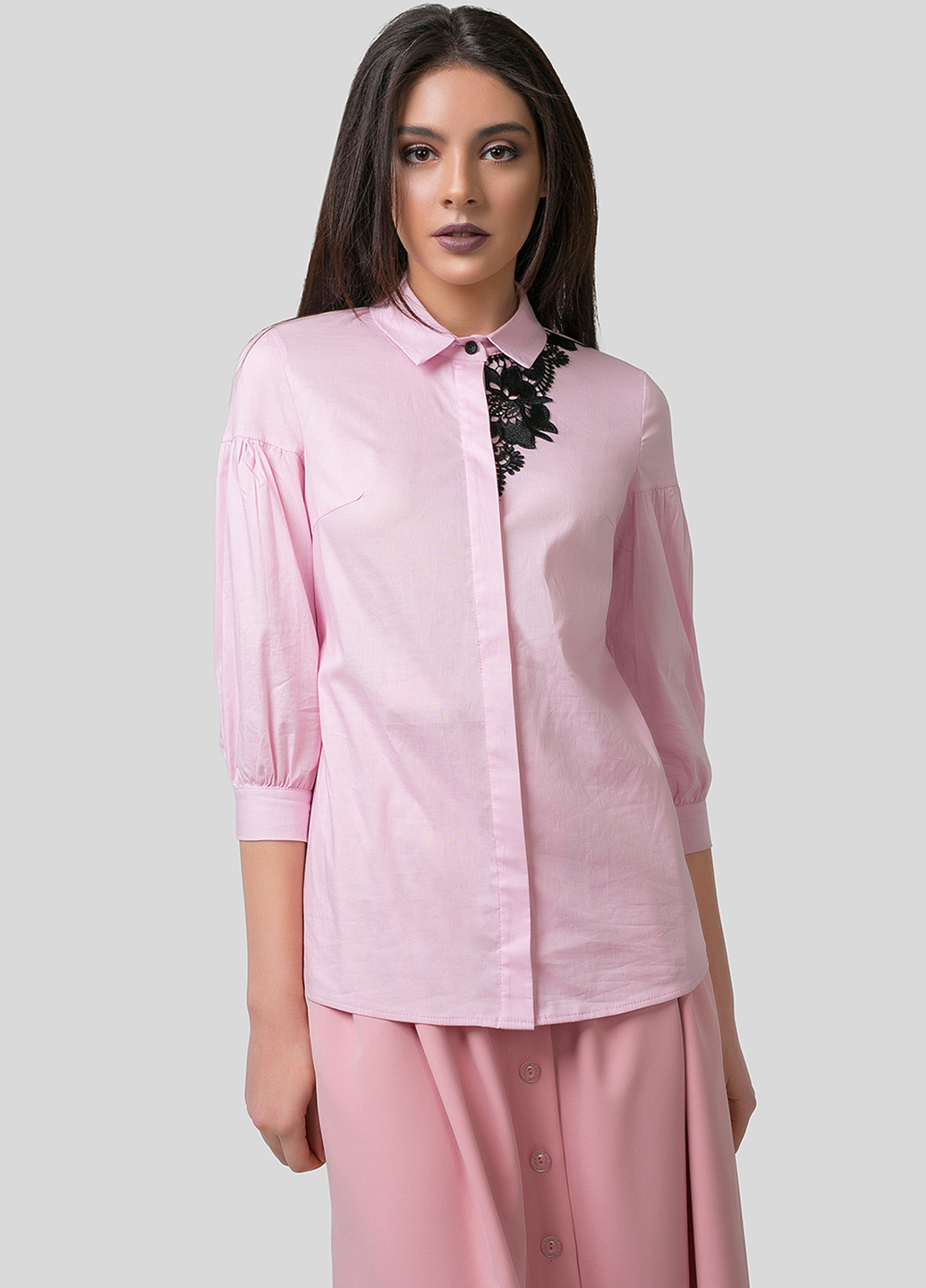Розовая демисезонная блуза Azuri