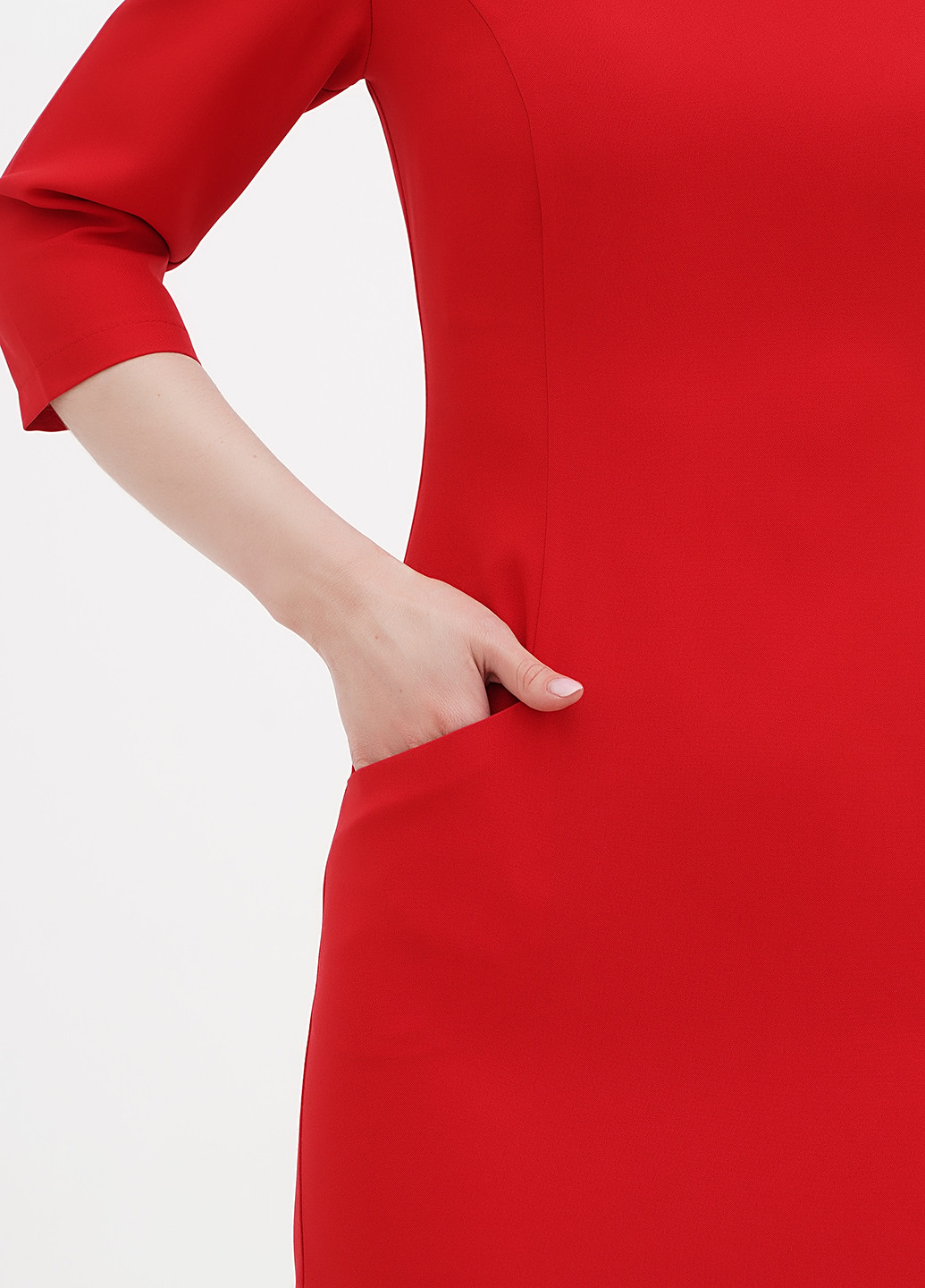 Червона кежуал сукня футляр Maurini однотонна
