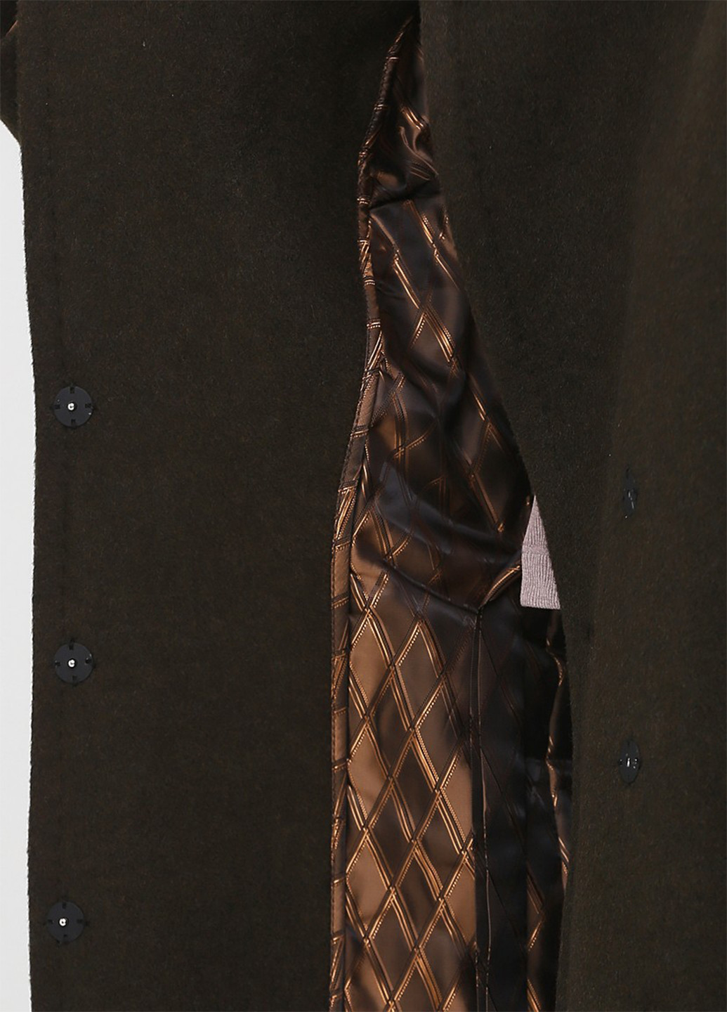 Темно-коричневое зимнее Пальто однобортное MiNiMax