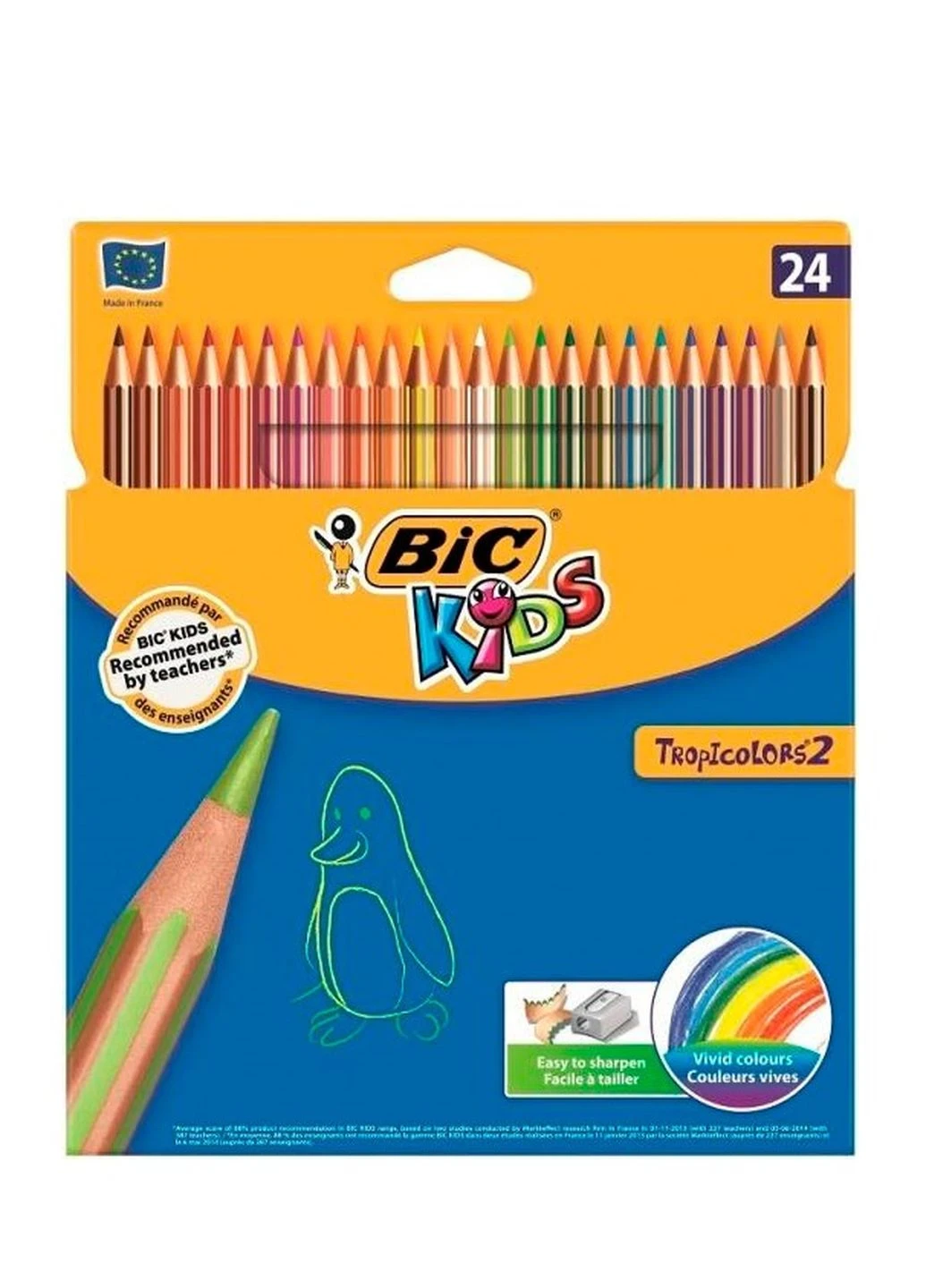 Олівці кольорові 24 кольори Bic (248407764)