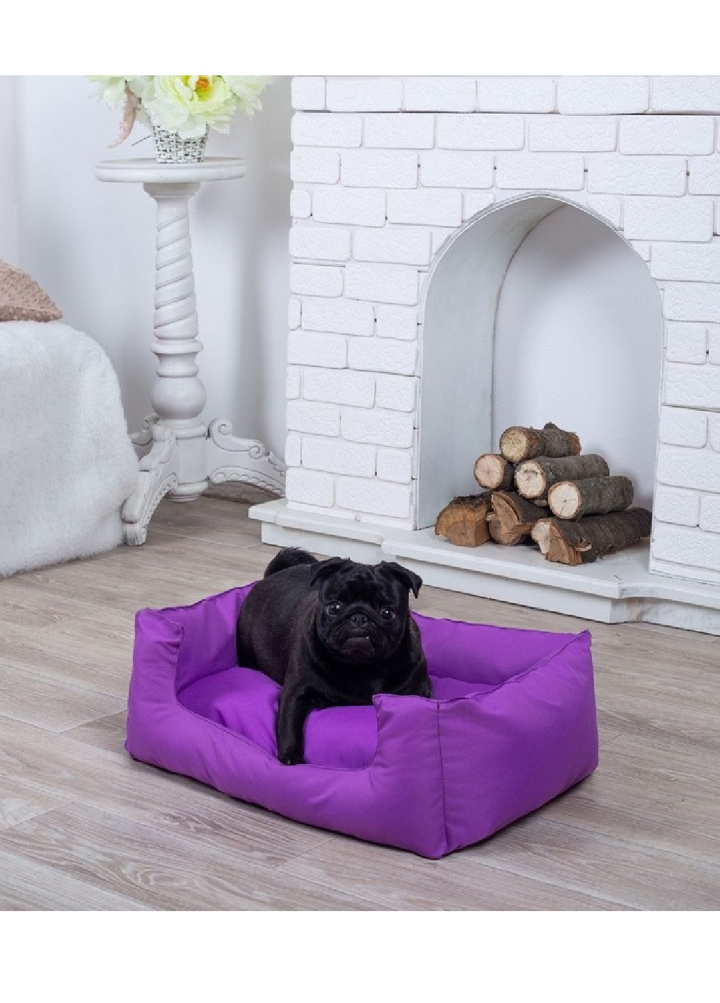 Лежак лежанка для котов и собак спальное место 120х80 см (43573-Нов) Фиолетовый Francesco Marconi (252470998)