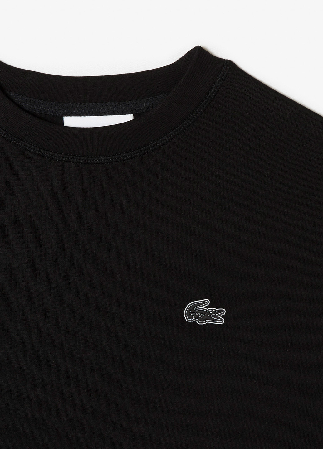 Черный свитшот Lacoste логотип нашивки (298072720)