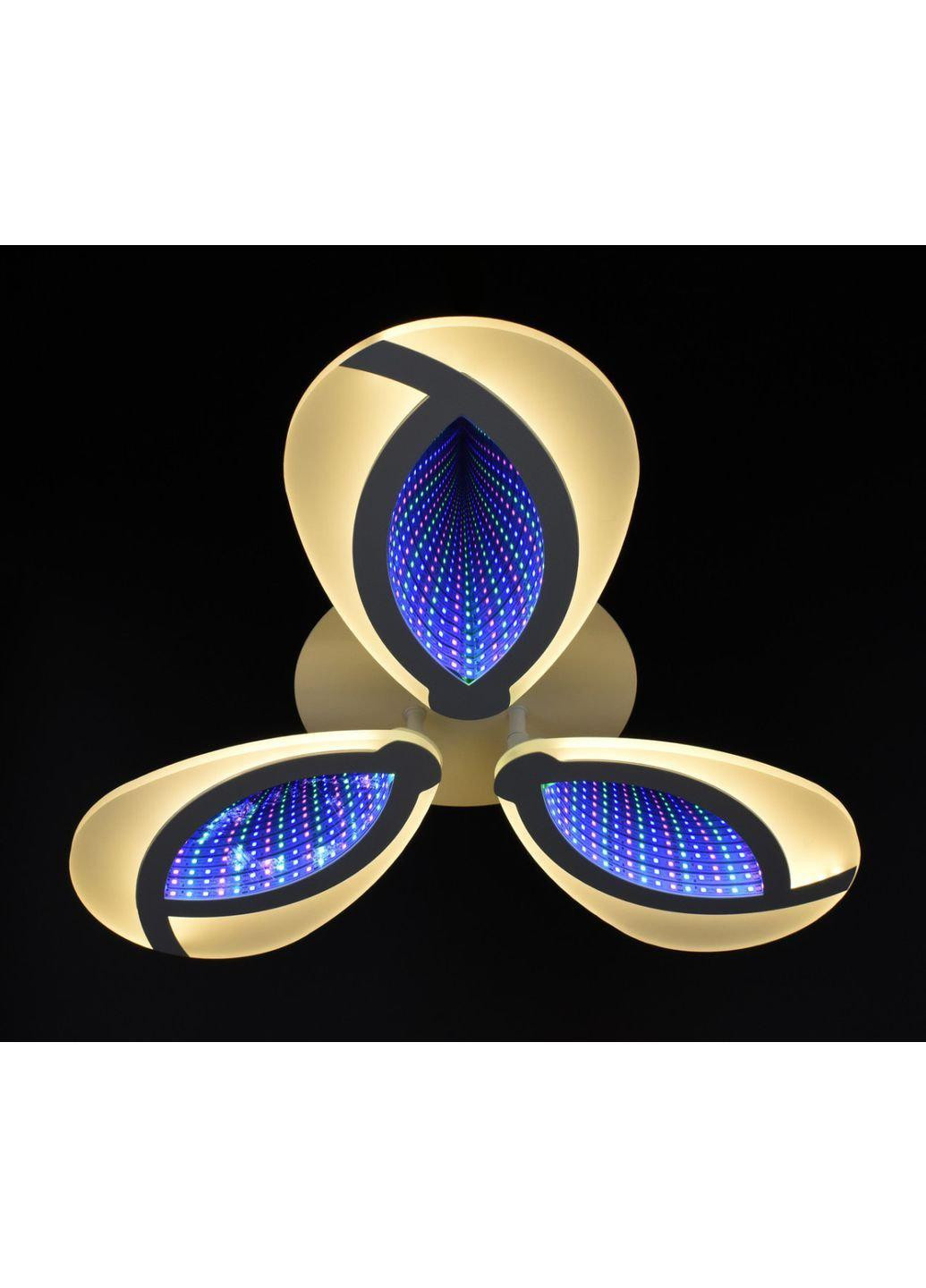 Люстра стельова LED з пультом A2701/3-wh Білий 8х49х49 см. Sunnysky (253122449)