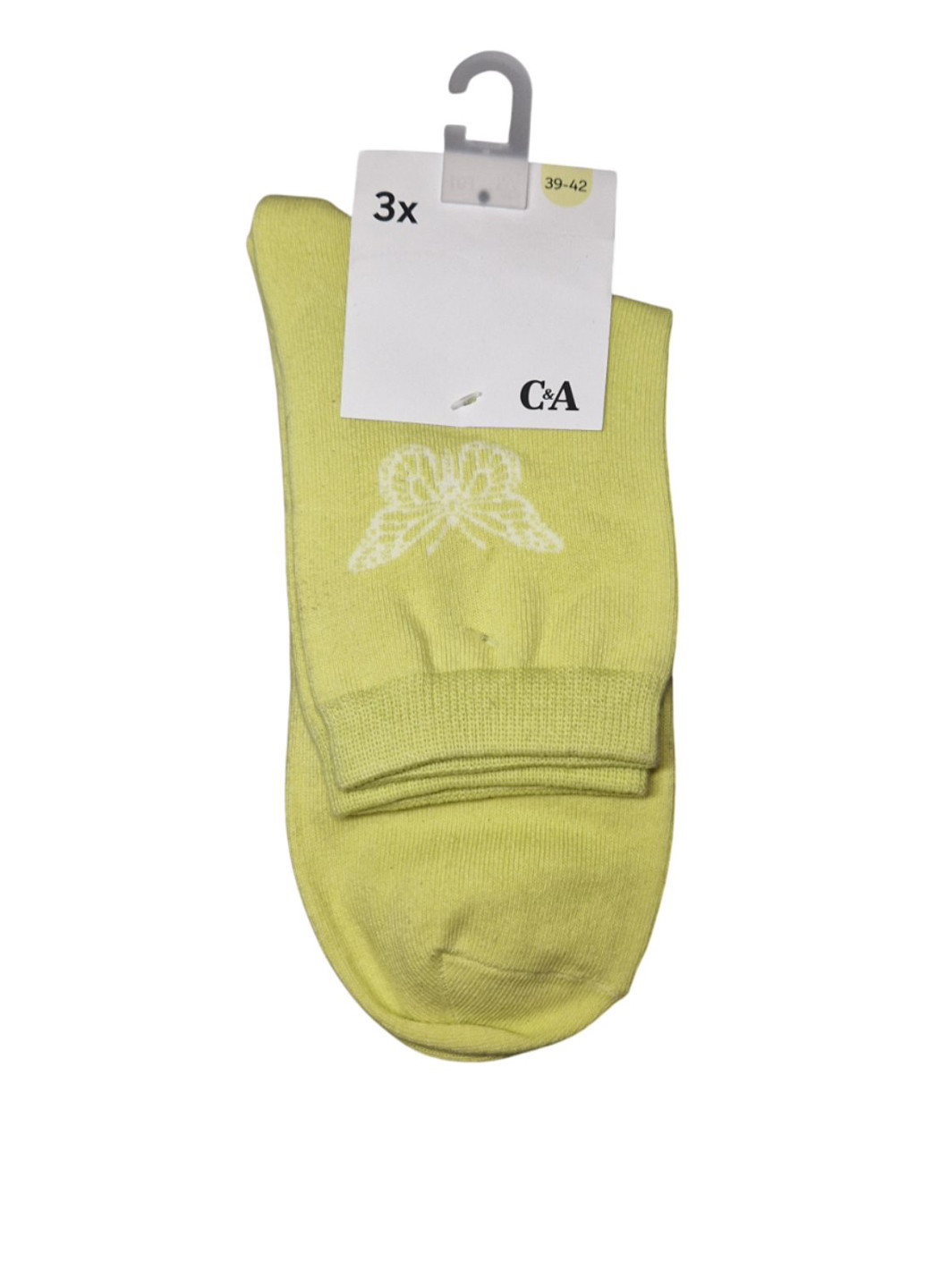 Комбіновані шкарпетки (3 пари) C&A метелики (341560754)