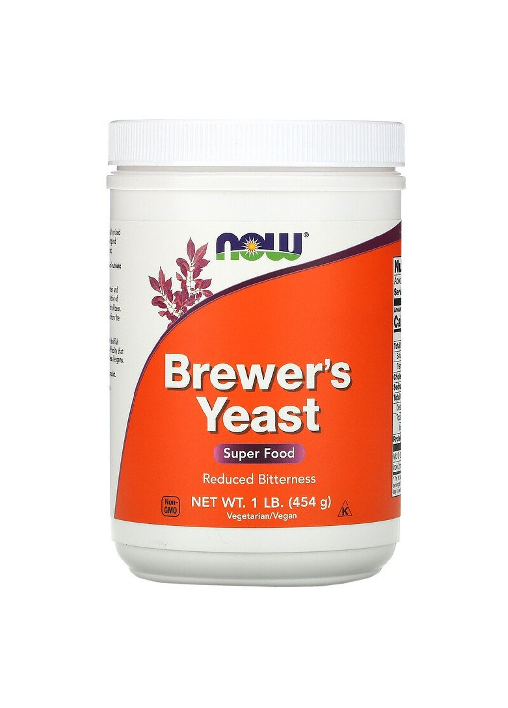 Пивні дріжджі Brewer`s Yeast 454 грам Без смаку Now Foods (255410629)