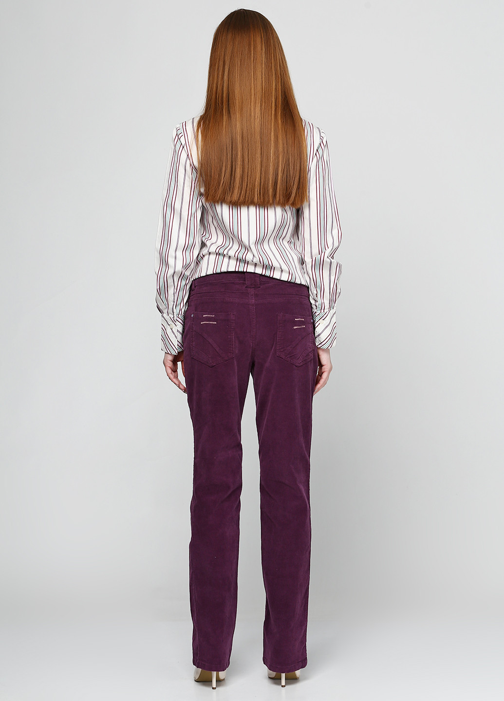 Фиолетовые кэжуал демисезонные прямые брюки Instinct