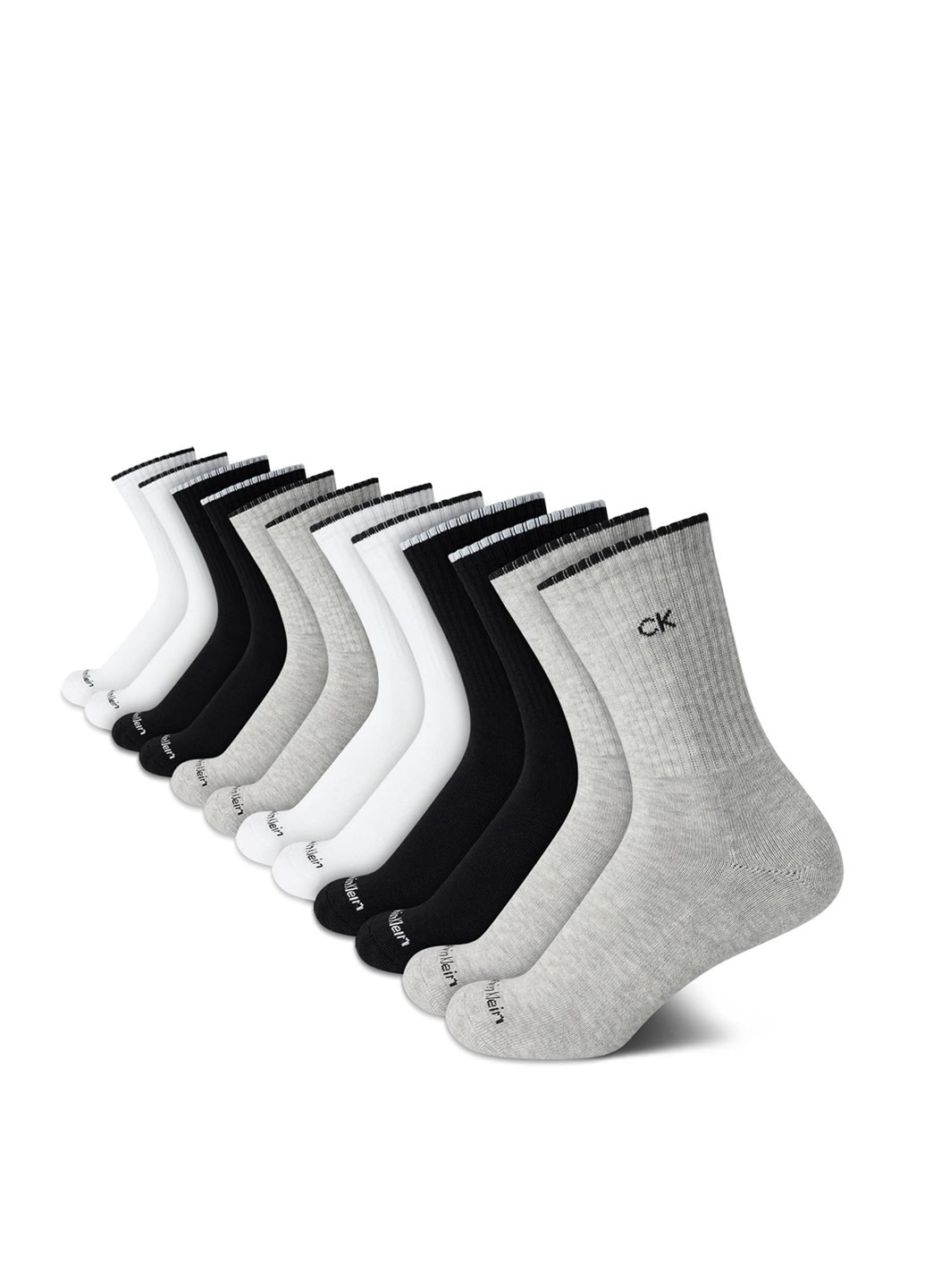 Комбіновані шкарпетки (6 пар) Calvin Klein логотипи (302250822)