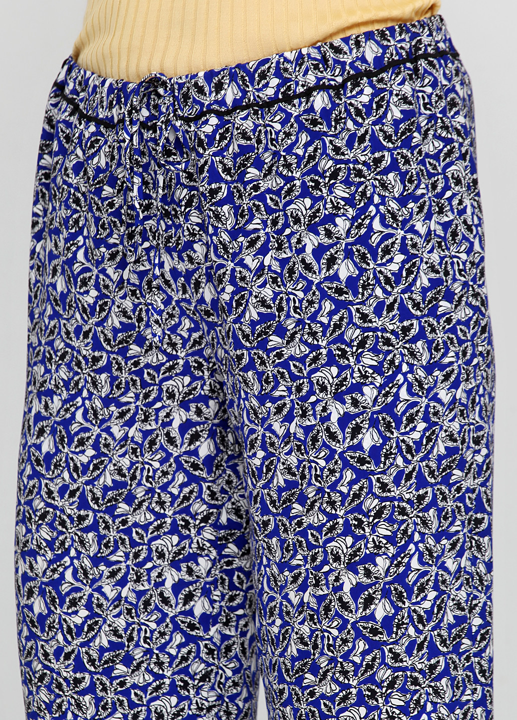 Синие кэжуал демисезонные прямые брюки Marni