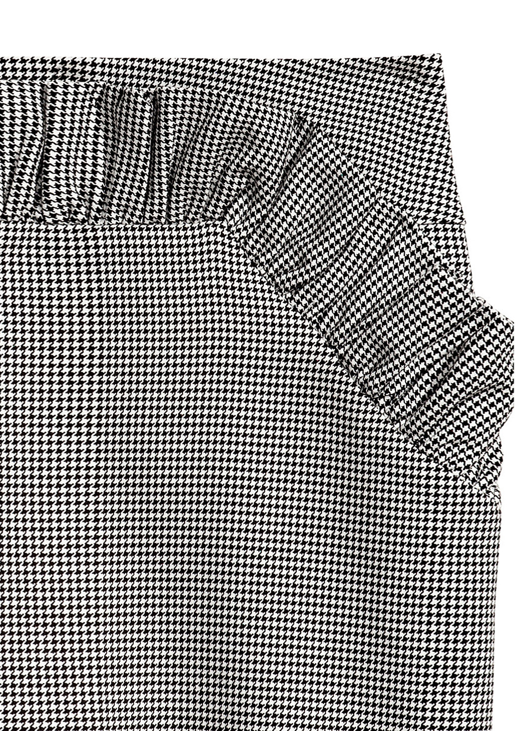 Черно-белая кэжуал с узором гусиная лапка юбка H&M карандаш