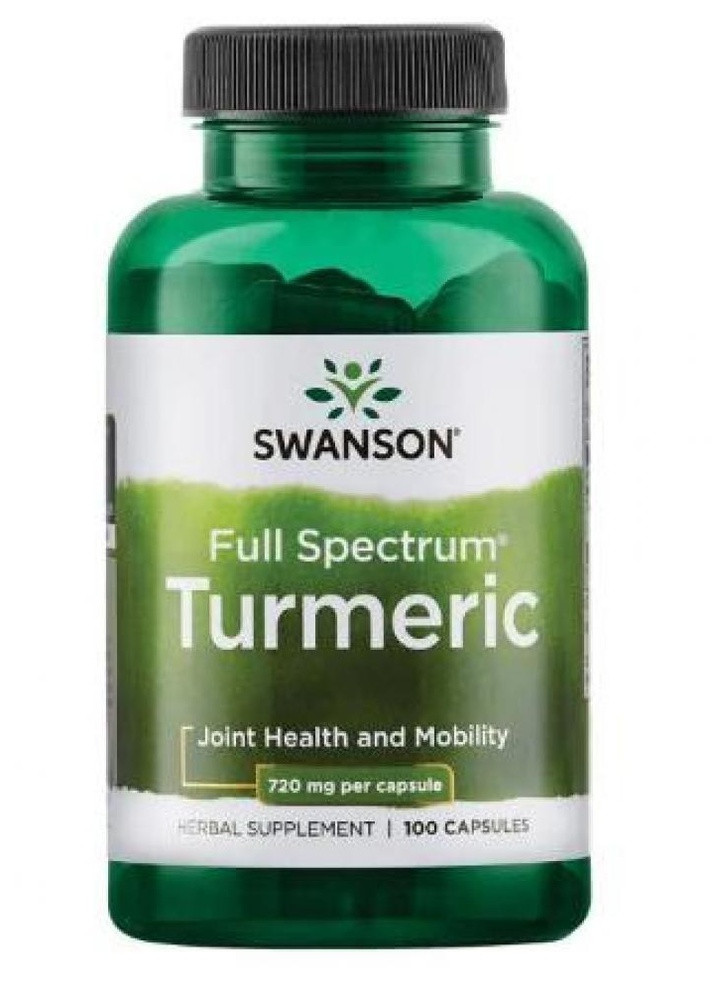 Куркума для работы печени Turmeric 720 mg 100 Caps Swanson (232599987)