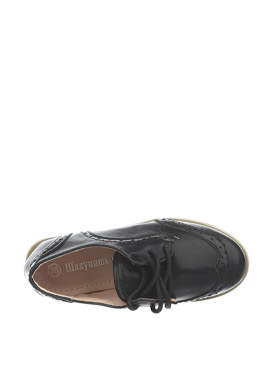 Черные туфли со шнурками Шалунишка