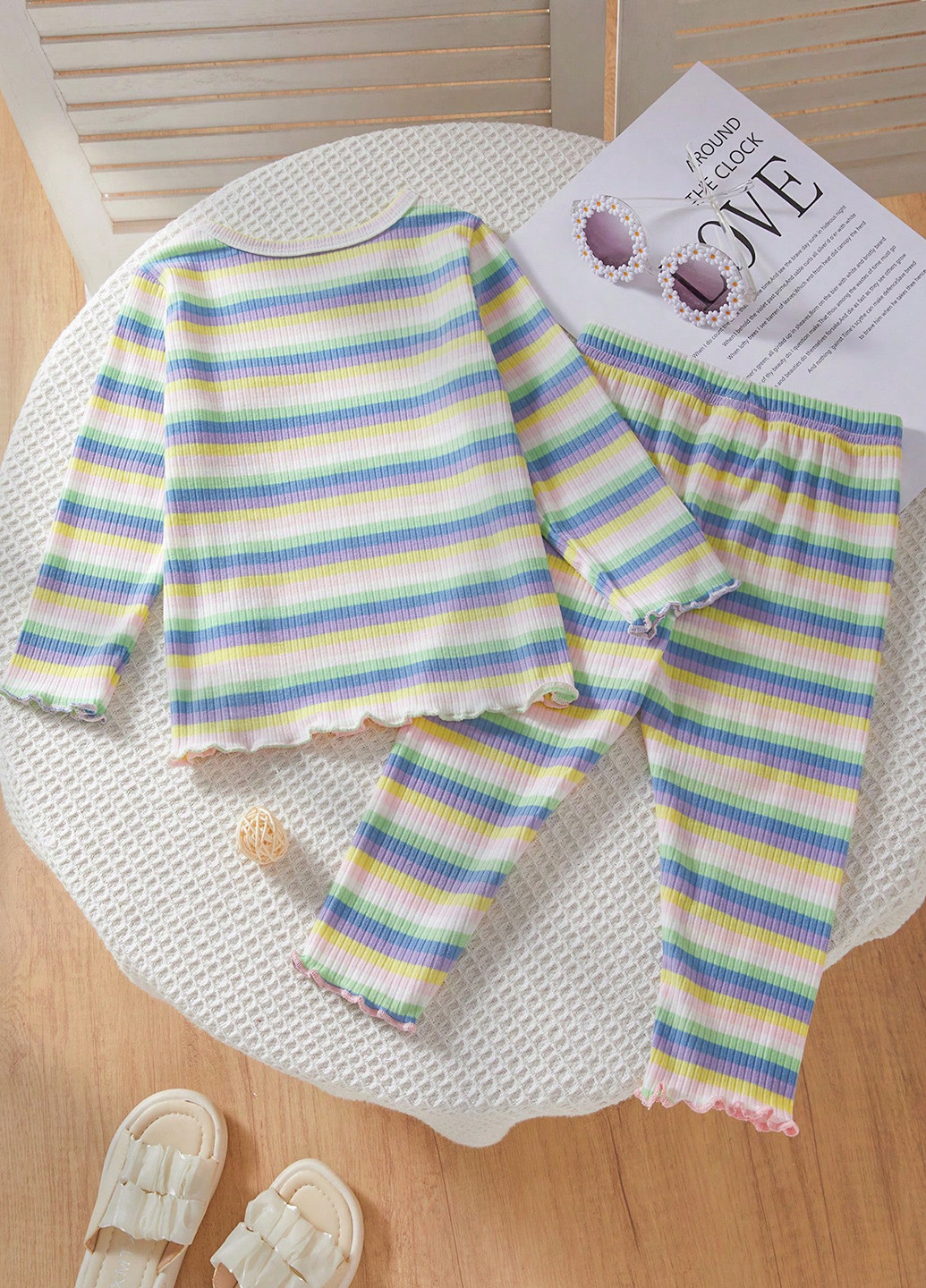 Комбінований демісезонний костюм (лонгслів, легінси) SHEIN