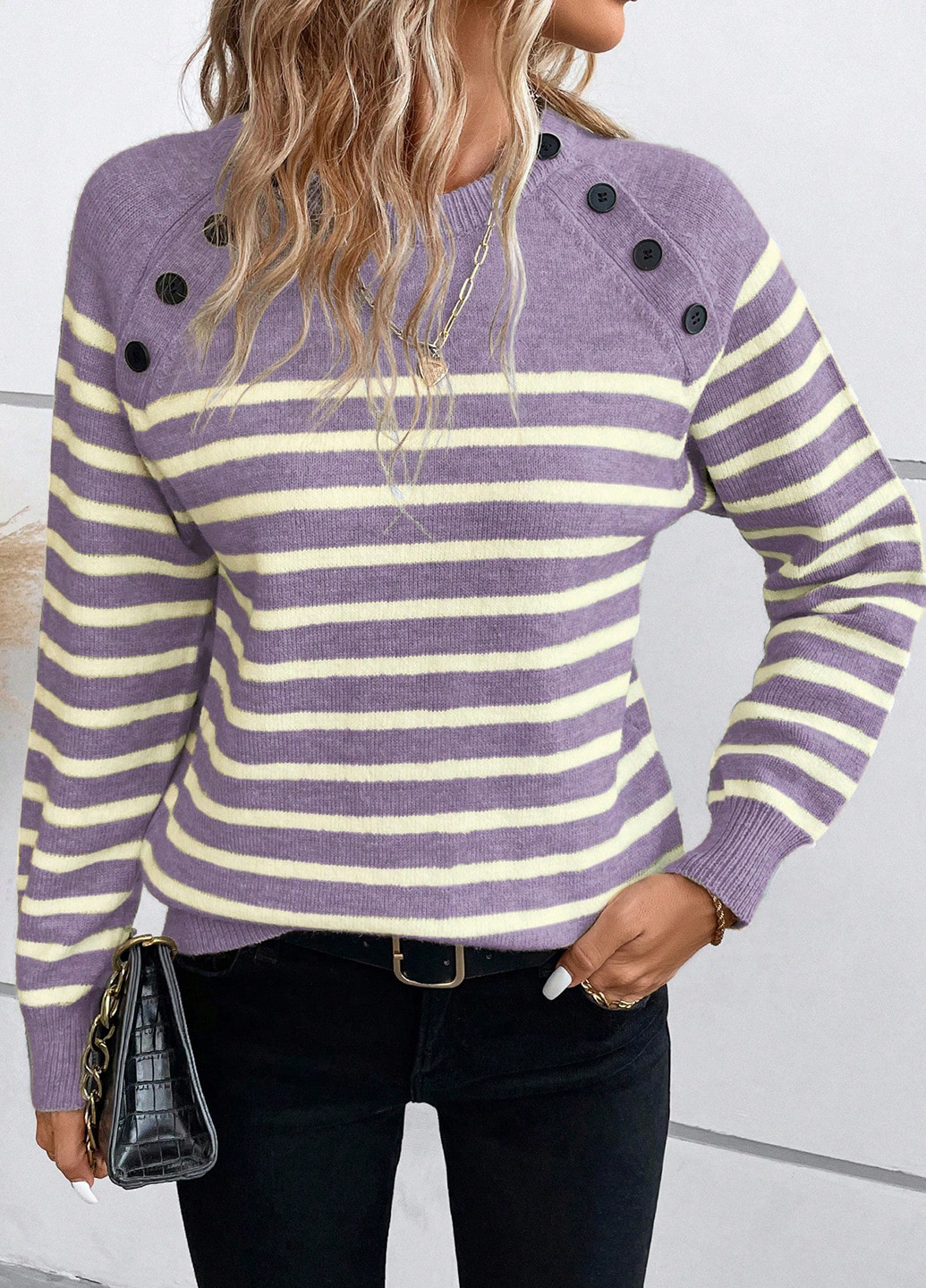 Фиолетовый демисезонный джемпер джемпер SHEIN