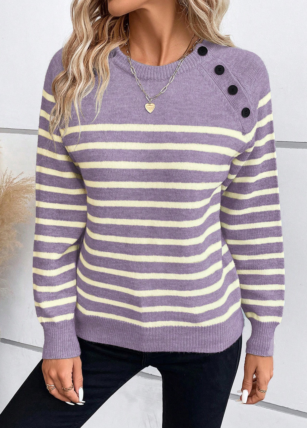 Фиолетовый демисезонный джемпер джемпер SHEIN