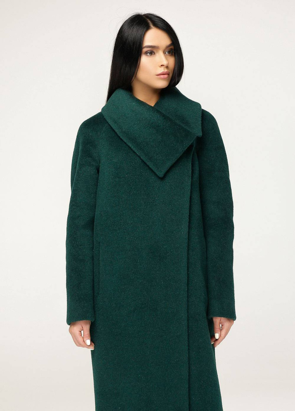 Зелене демісезонне Демісезонне пальто В-1151 Ibico Тон 268 Favoritti