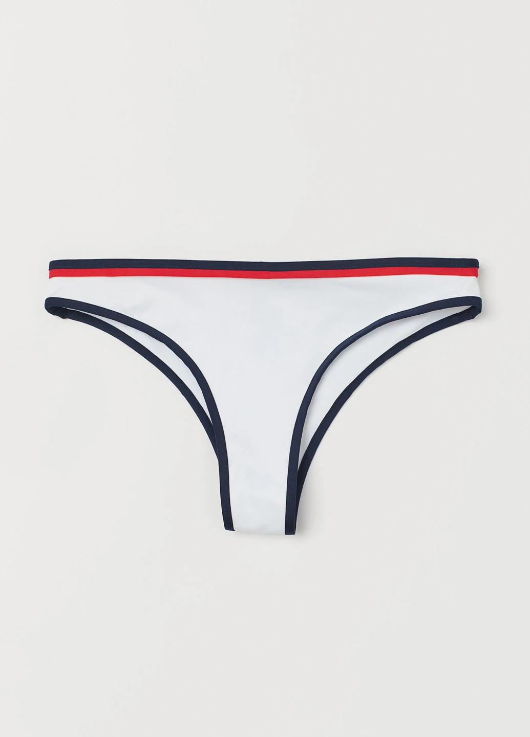 Белые купальные трусики-плавки однотонные H&M