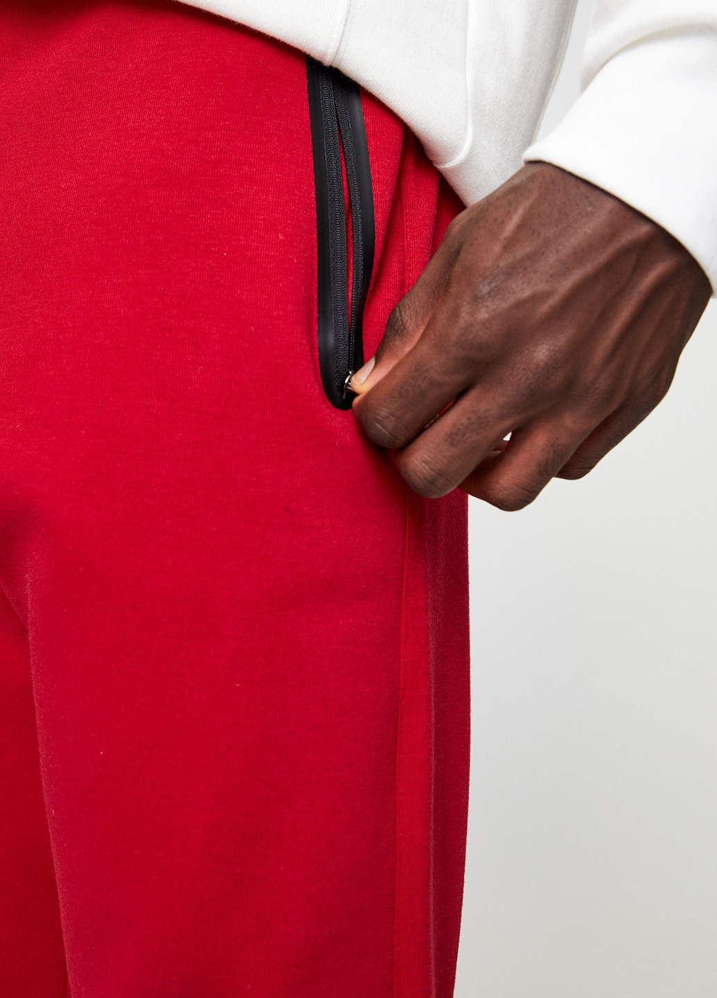 Красные кэжуал демисезонные джоггеры брюки Pull & Bear