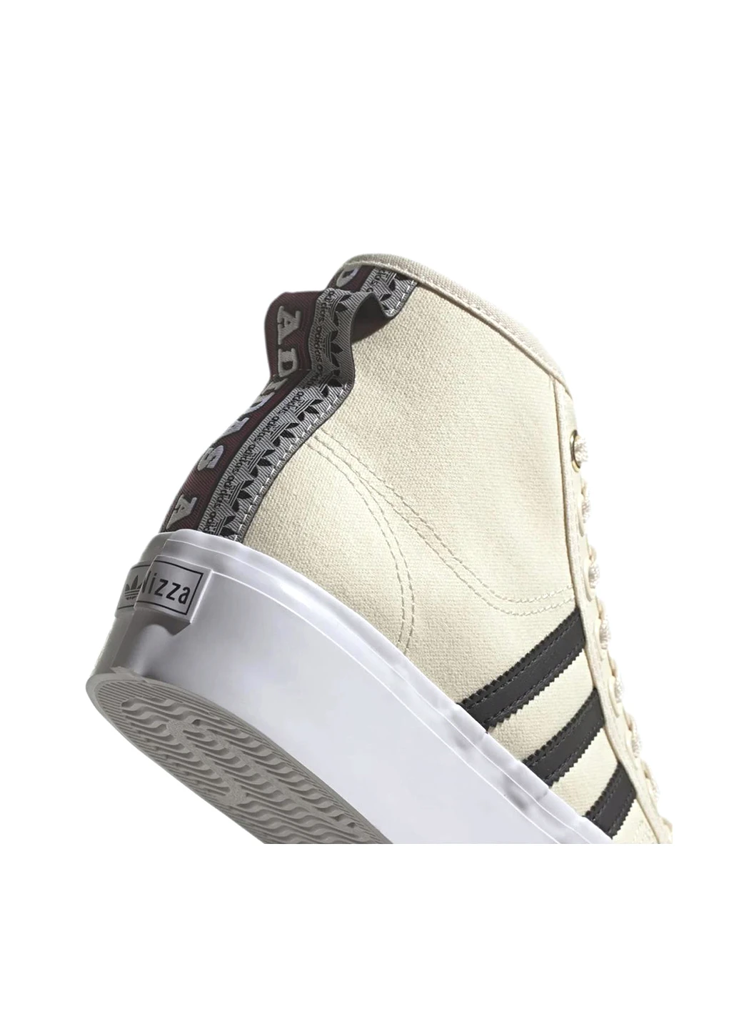 Светло-бежевые кеды h00641 adidas Nizza Platform Mid W Beige