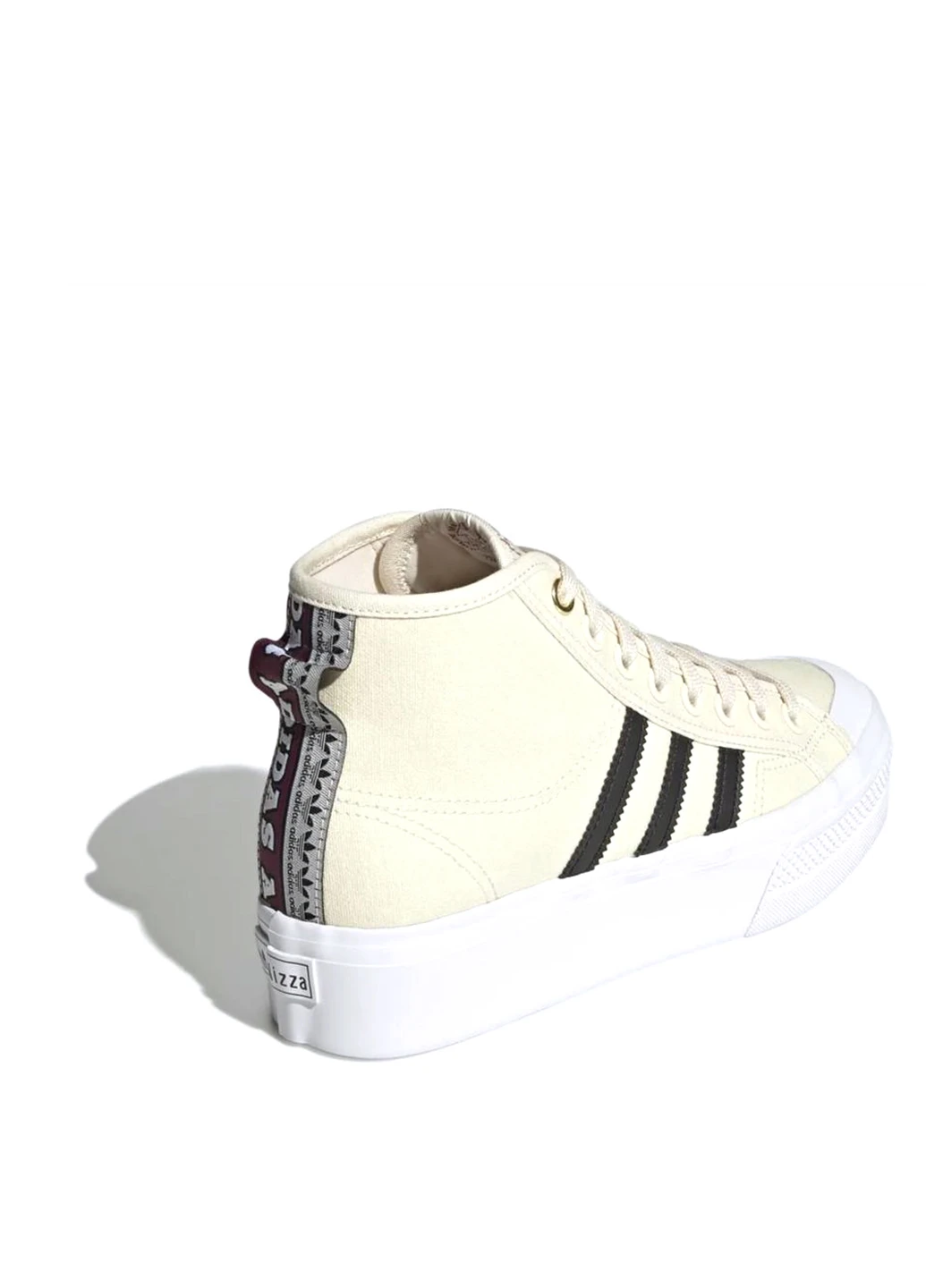 Светло-бежевые кеды h00641 adidas Nizza Platform Mid W Beige
