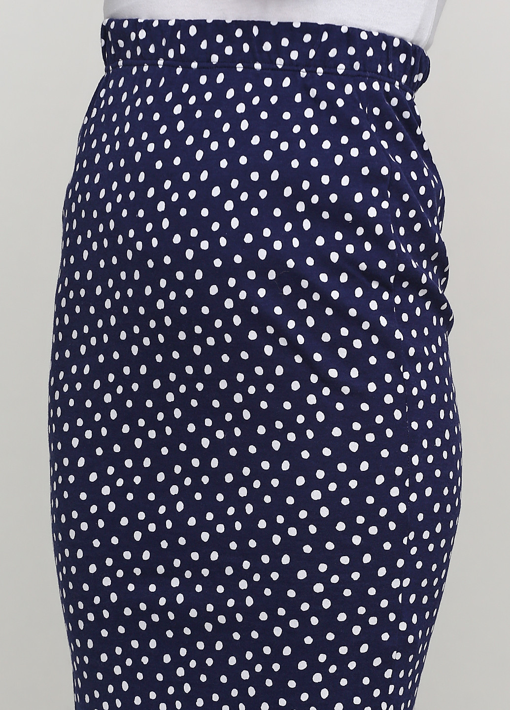 Темно-синяя кэжуал в горошек юбка Nobrand карандаш