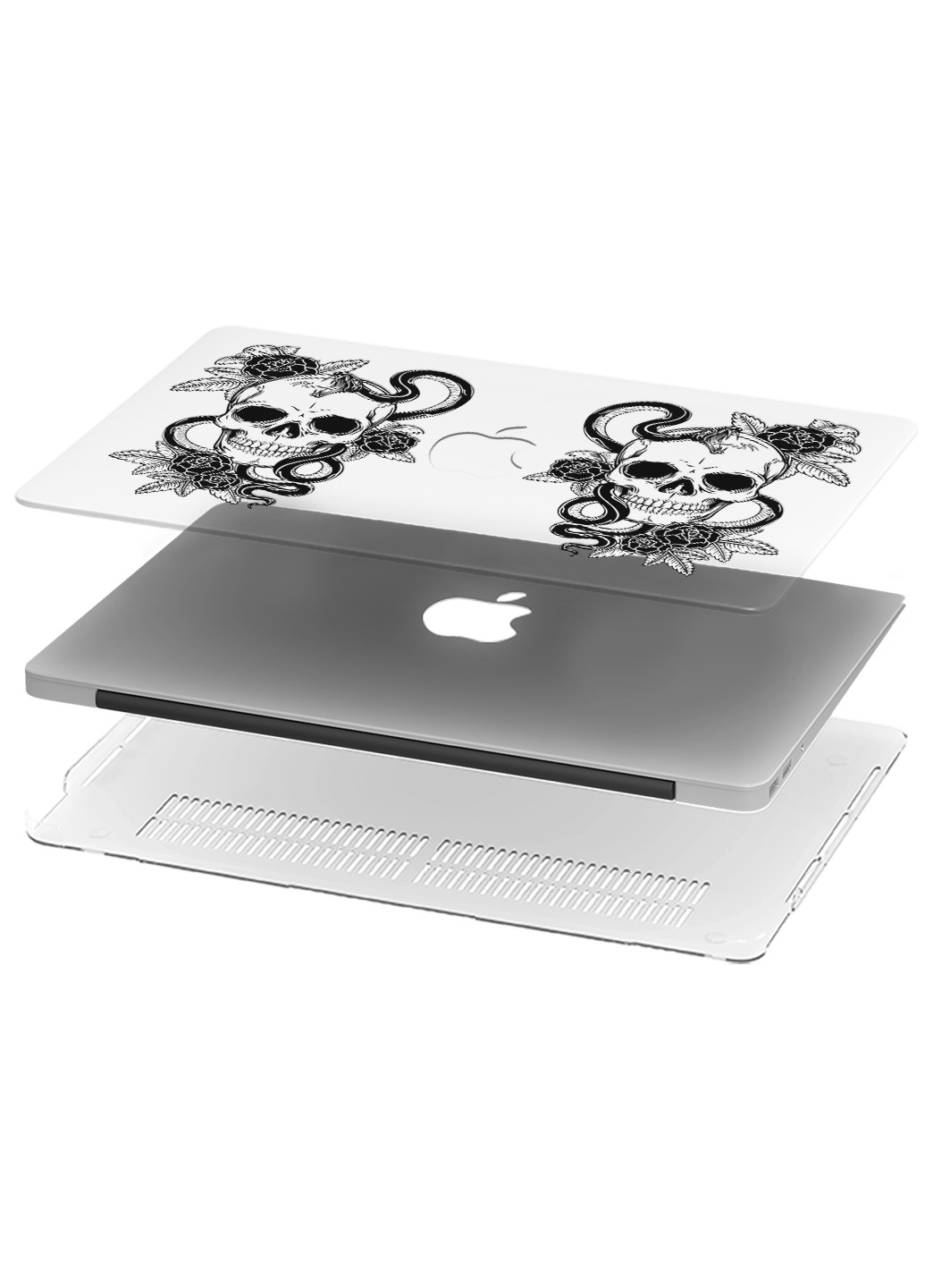Чехол пластиковый для Apple MacBook Pro 13 A2289 / A2251 / A2338 Череп (Skull) (9772-1759) MobiPrint (218538803)