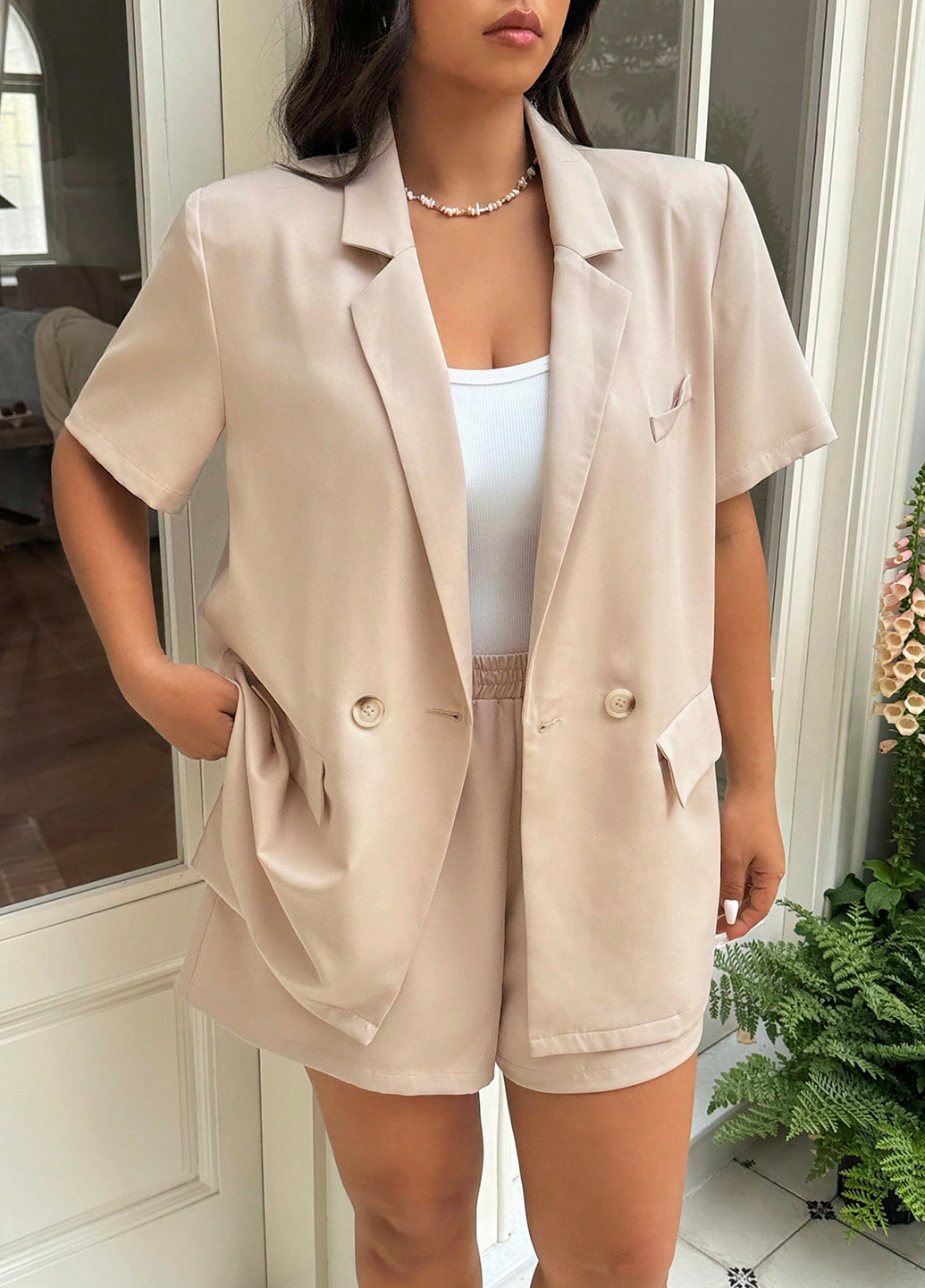 Костюм (жакет, шорти) SHEIN (365439936)