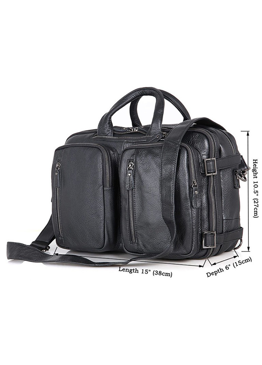 Чоловіча шкіряна сумка 38х27х15 см Vintage (229460477)